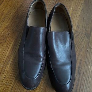 Cole Haan Mens Size 10.5 Leather brown Loafer Slip On Dress Shoe Office Work